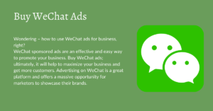 Buy Wechat Ads